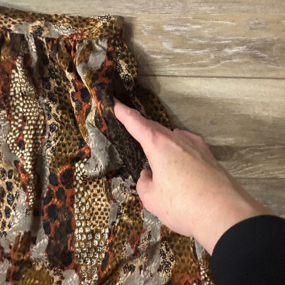 Lilli Ann Skirt 27”Waist Animal Print Patchwork Silky Maxi Mobwife Vtg *Read* - Picture 7 of 9